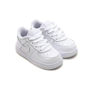 Nike Air Force 1 White Toddler Sneaker Size 8C